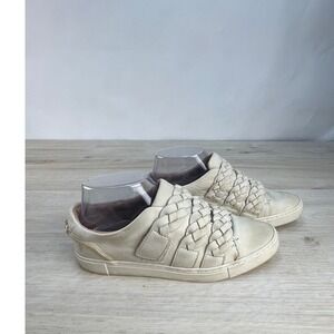 FRYE Women's Ivy Braided Leather Slip On Sneakers Size 7